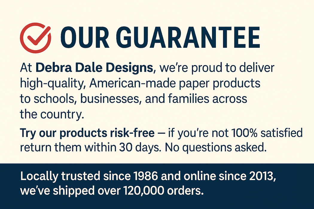 4” x 6” Ruled Index Cards – 250 Count – Paisley Border Design – 253 gsm Premium Cardstock