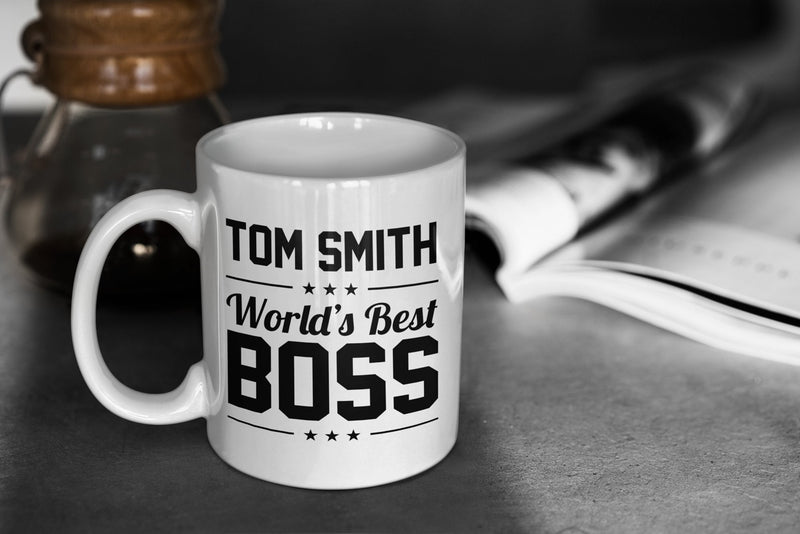 Personalized World's Best Boss Mug, Custom Coffee Mug, Personalized Coffee Mug, Office Gift