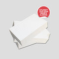 5” x 8” ruled index cards, white, 253 gsm premium cardstock, shrink-wrapped – Debra Dale Designs