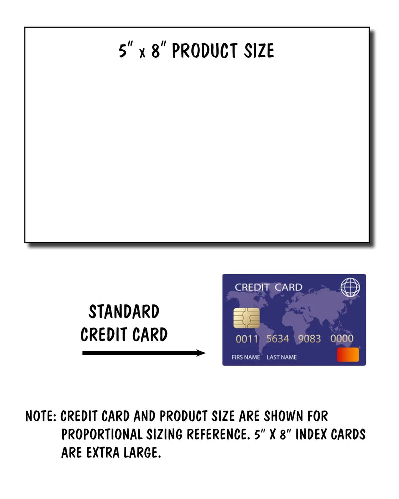 5” x 8” Color Bar Ruled Index Cards – 250 Count – 10 Colors – 271 gsm Premium Cardstock – Ruled Front, Blank Back – Shrink-Wrapped