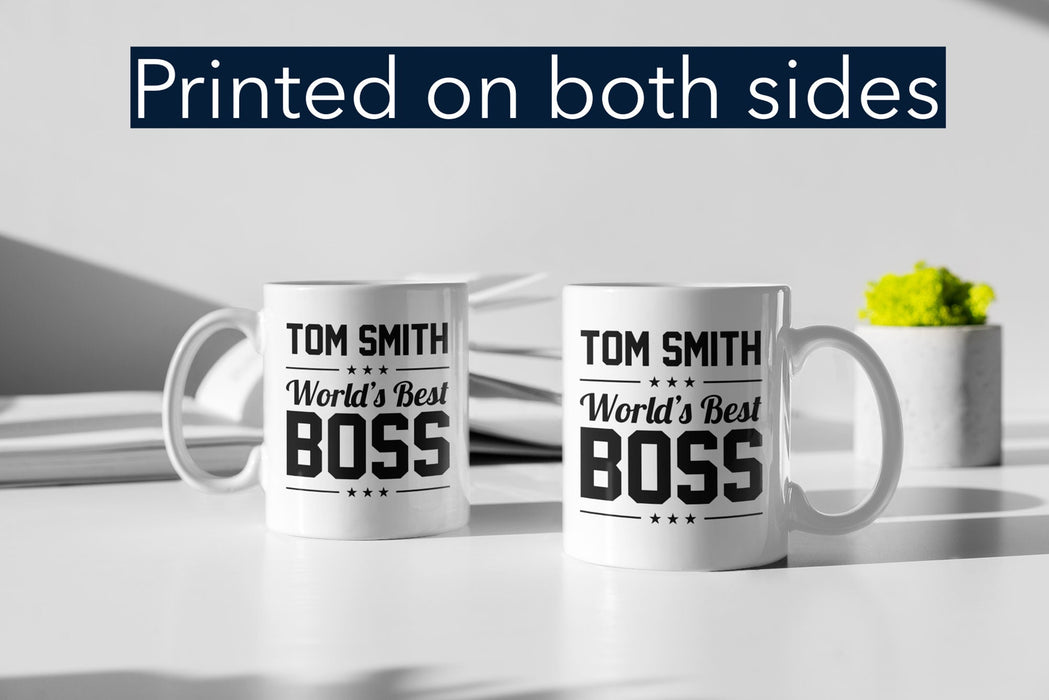 Personalized World's Best Boss Mug, Custom Coffee Mug, Personalized Coffee Mug, Office Gift