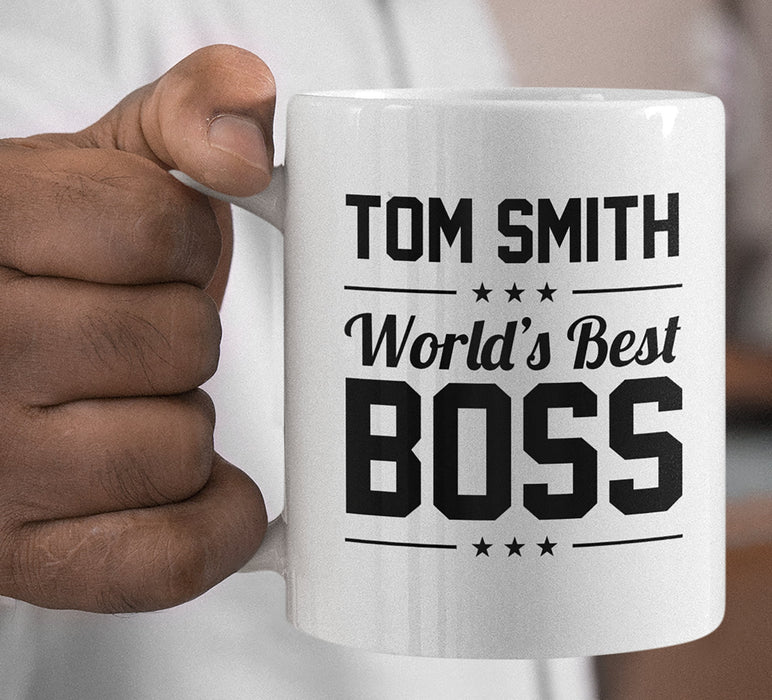 Personalized World's Best Boss Mug, Custom Coffee Mug, Personalized Coffee Mug, Office Gift