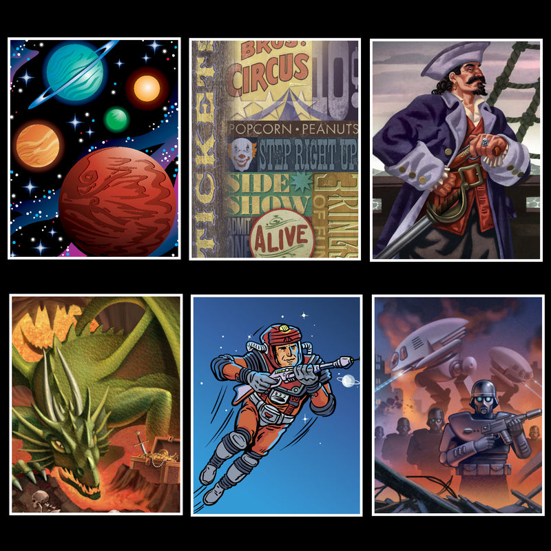 Kids Blank Sketch Books. 6 Pack