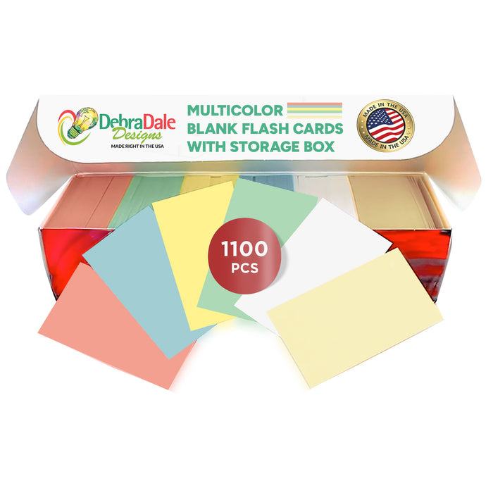 3.5" x 2" Multi-Color Mini Index Cards - Best Value Paper Thickness