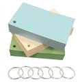 3 x 5 blank index cards, blue, green and ivory colors, hole-punched, standard-weight cardstock – Debra Dale Designs