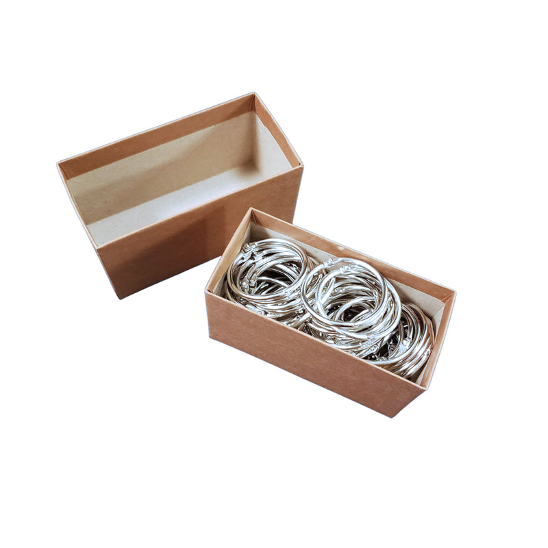 Metal Binder Rings – Set of 50 for Index Cards or Flashcards