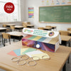 2” x 3.5” Blank Mini Index Cards – 1,100 Count – Multi-Color – Hole-Punched with Rings – 163 gsm Best Value Cardstock