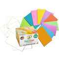 Brightly colored 3 x 5 Cards with storage box and dividers