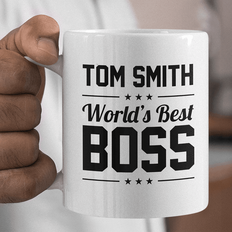 Personalized World's Best Boss Mug, Custom Coffee Mug, Personalized Coffee Mug, Office Gift