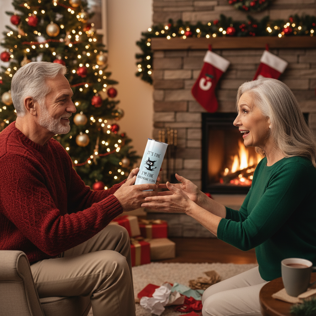 It's Fine I'm Fine Everything is Fine 20-Ounce Stainless Travel Tumbler Choice of Color