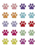 Veterinary Paw Print Labels – Removable – 100 Count