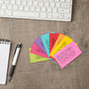 2” x 3.5” Blank Mini Index Cards – 640 Count – Bright Multi-Color – 271 gsm Premium Cardstock (100# Cover)
