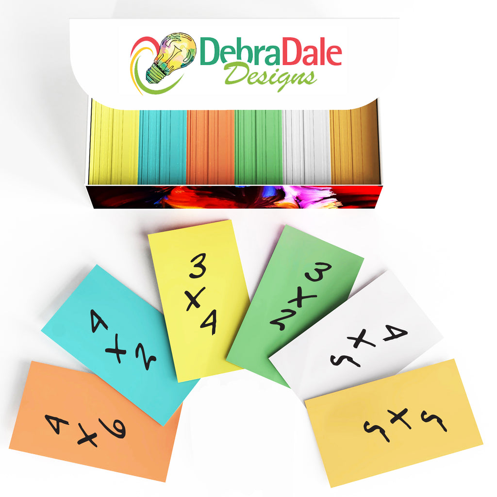 2” x 3.5” Blank Mini Index Cards – 1,100 Count – Multi-Color – 163 gsm Best Value Cardstock