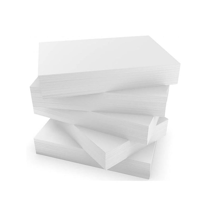 3” x 5” Blank Index Cards – 500 Count – White – 253 gsm Premium Cardstock