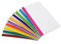 Set of color bar ruled 5” x 8” white index cards 