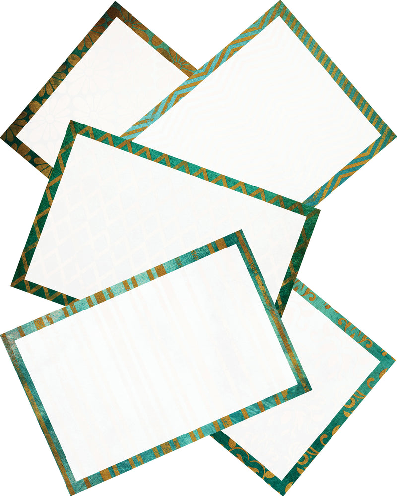 4” x 6” Blank Index Cards – 50 Count – Vintage Charm Design – 253 gsm Premium Cardstock