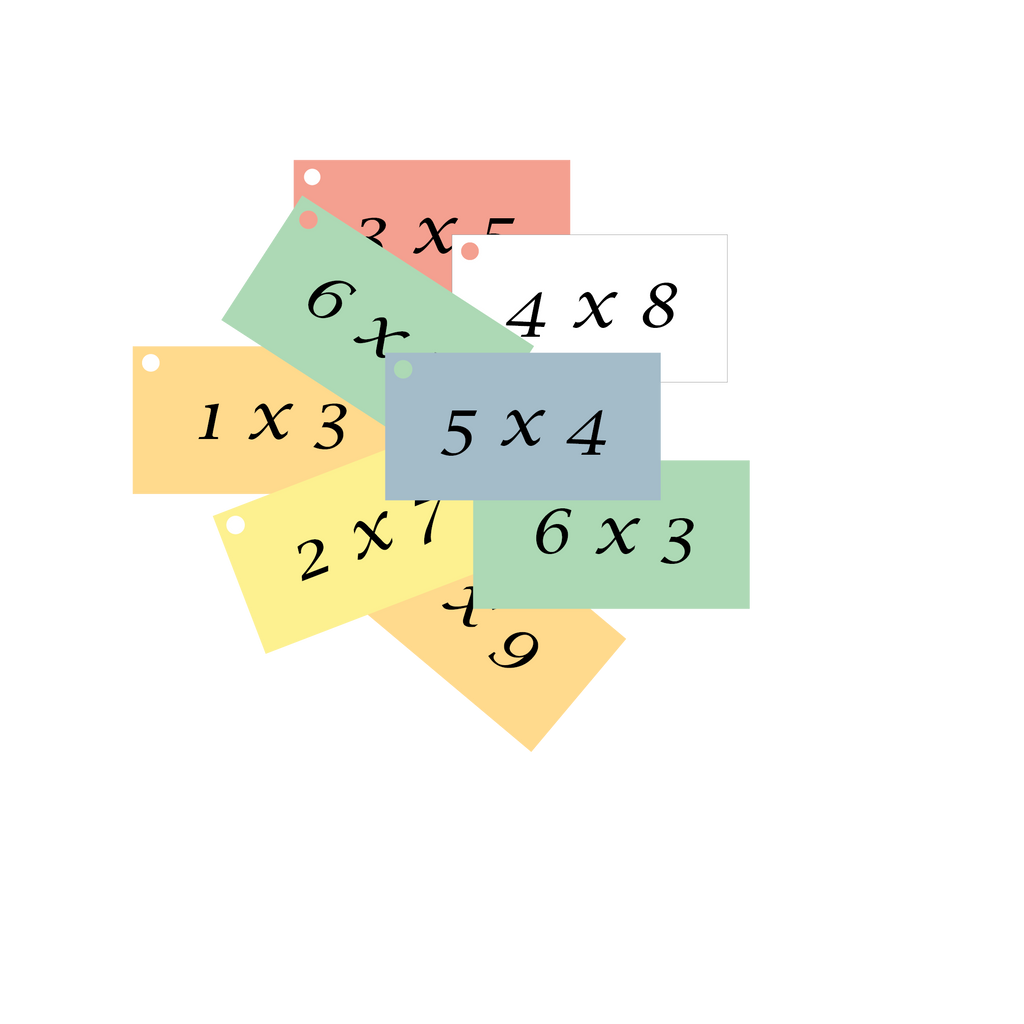 Bulk 2” x 3.5” Blank Index Cards – 1,100 Count – Multi-Color – Hole-Punched with Rings – 163 gsm – Great for Classrooms