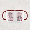 Personalized "Sometimes You Forget You're Awesome" Inspirational Coffee Mug/Teacup - Choice of sizes and colors