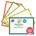 4” x 6” blank index cards in assorted boho harmony designs, featuring colorful patterns on premium cardstock.