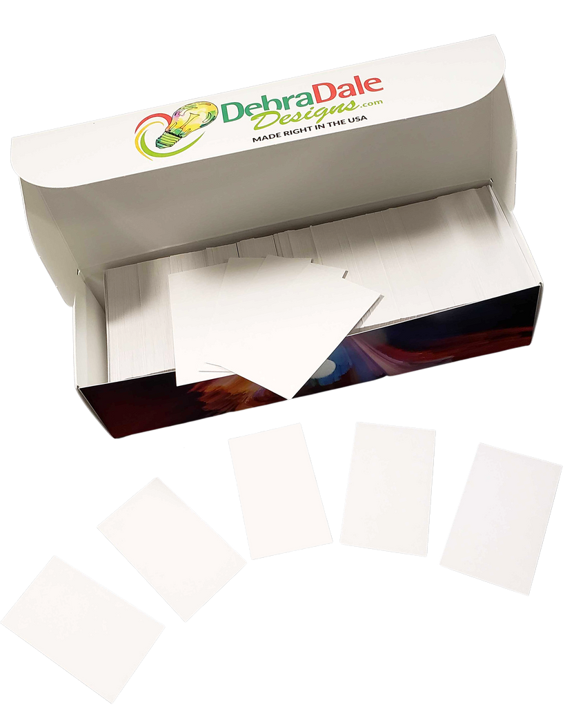 2” x 3.5” Blank Mini Index Cards – 800 Count – White – 253 gsm Premium Cardstock