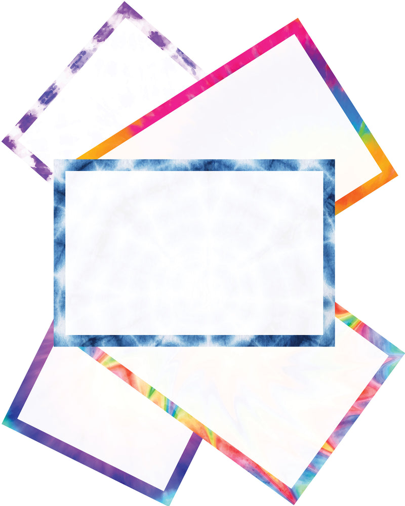 4” x 6” Blank Index Cards – 50 Count – Tie Dye Design – 253 gsm Premium Cardstock