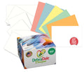 300 count of 4” x 6” blank index cards in assorted colors with a box labeled "Best Value Index Cards.