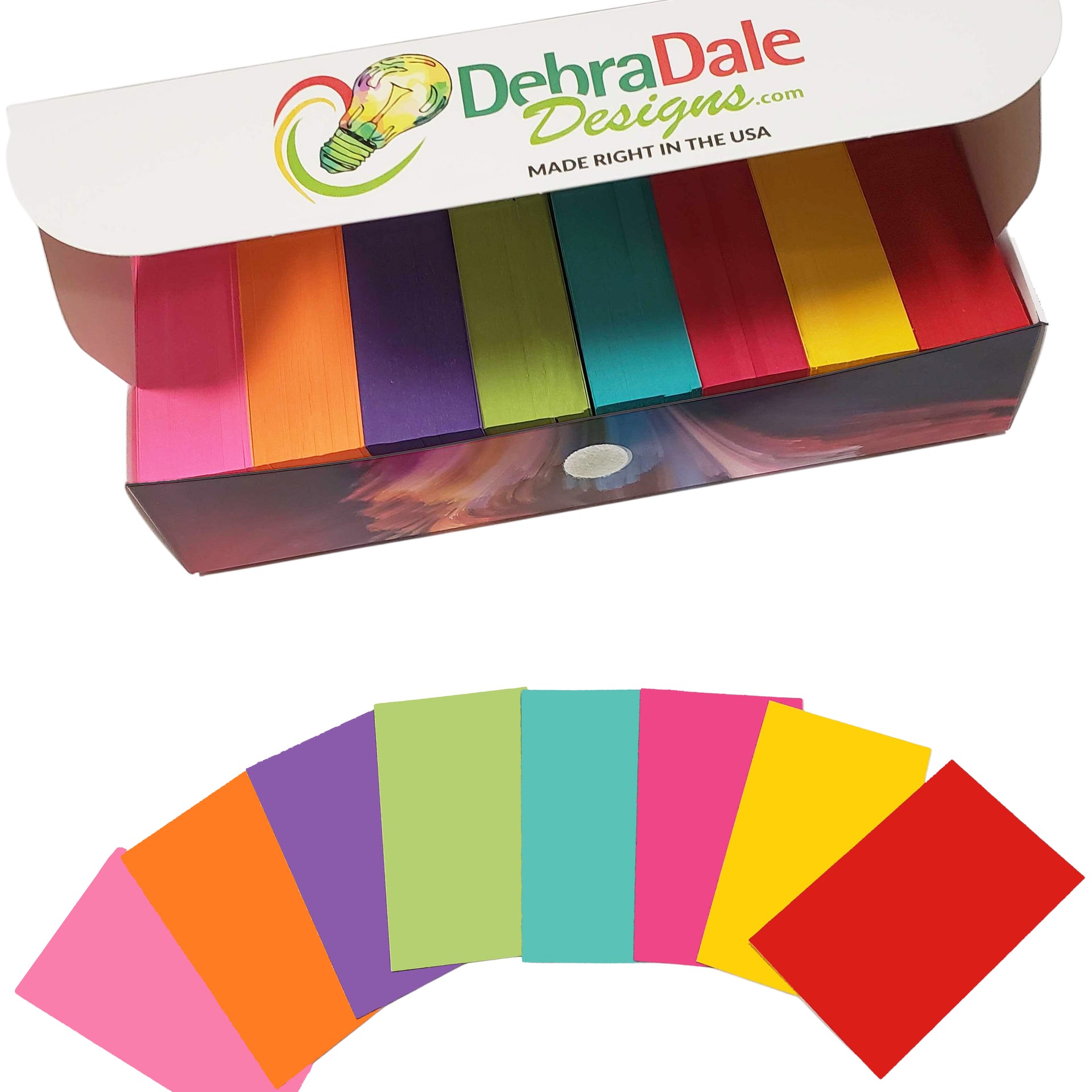 2×3.5 mini blank index cards, multicolor, 271 gsm premium cardstock – Debra Dale Designs