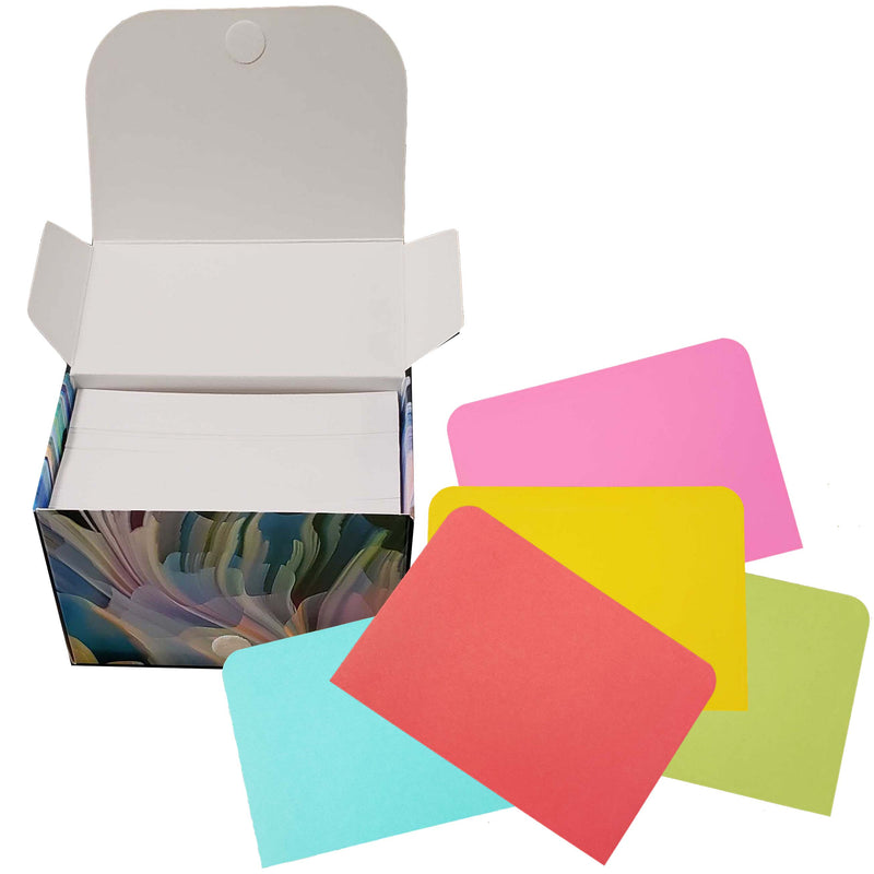 4” x 6” Blank Index Cards – 250 Count – White – 253 gsm Premium – With Dividers & Storage Box