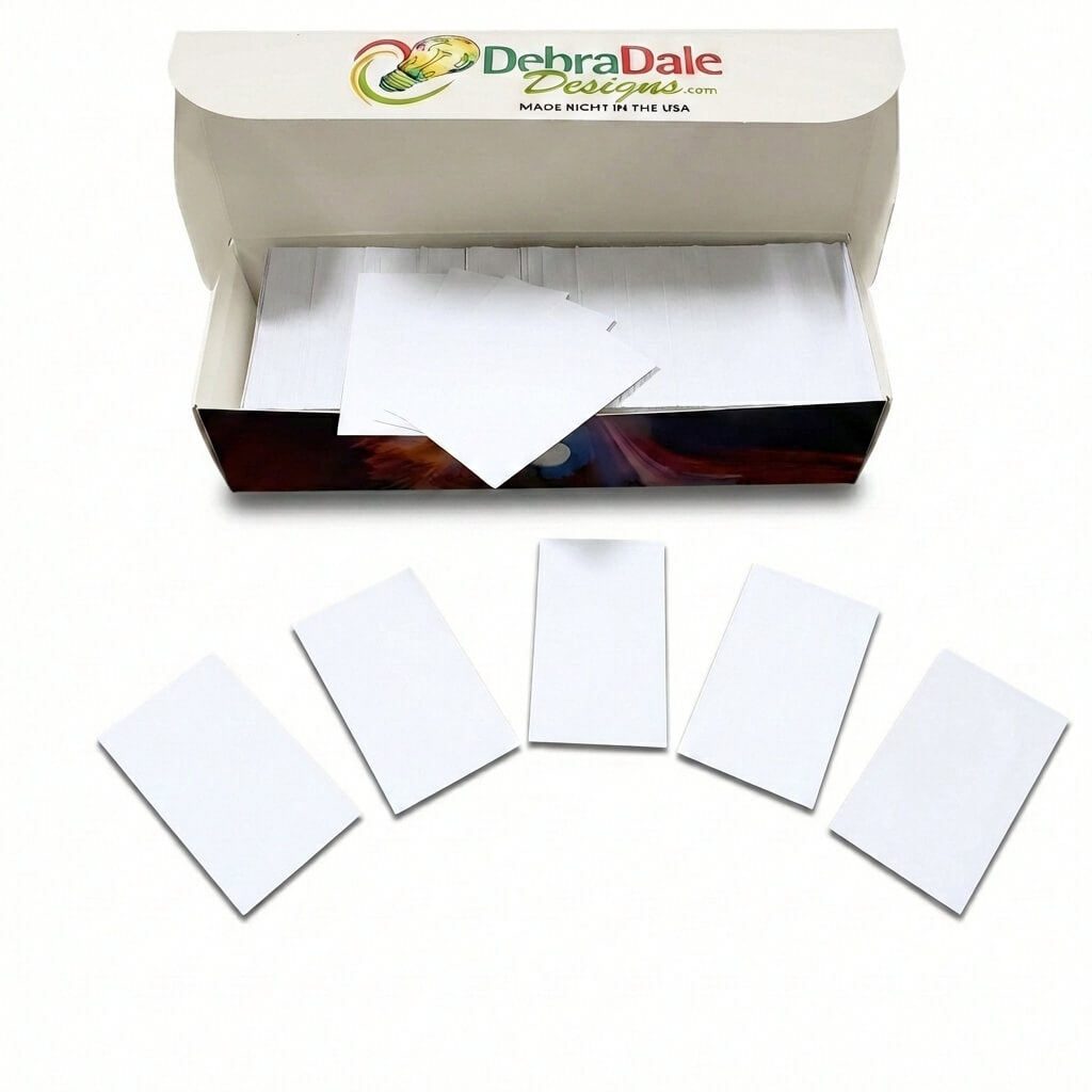 2×3.5 mini blank index cards, bright white, 271 gsm premium cardstock – Debra Dale Designs