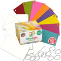 3” x 5” blank mini study cards, 8 colors, hole-punched, 271 gsm premium cardstock – Debra Dale Designs