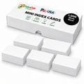 2x3.5 Mini Blank Index Cards, 1,000 Count, White, 199gsm