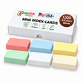 2" x 3.5" Mini Blank Index Cards – 1100 Count – Multi-Color