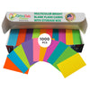 2” x 3.5” Blank Mini Index Cards – 1,000 Count – Bright Multi-Color – 176 gsm Standard Cardstock