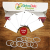 2” x 3.5” Blank Mini Index Cards – 1,100 Count – White – Hole-Punched with Rings – 163 gsm Best Value Cardstock