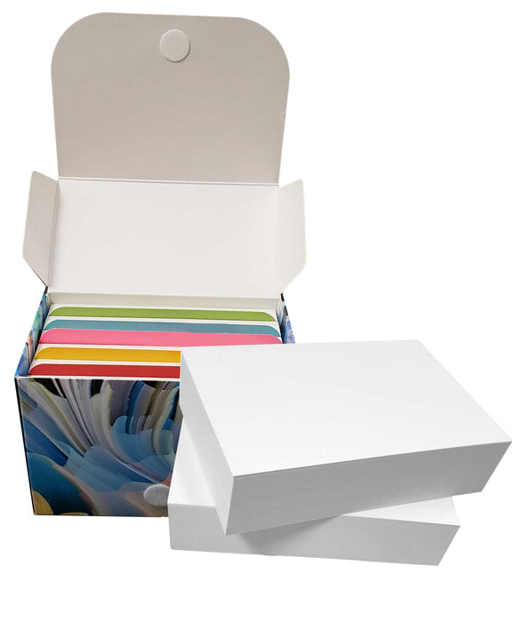 4" x 6" Blank White Index Cards - Premium Plus Paper Thickness