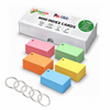 Mini Blank Index Cards 2x3.5 | 1100 Count | Multi-Color Punched