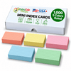 Bulk 3.5” x 2” Ruled Mini Index Cards – 1,000 Count – Multi-Color