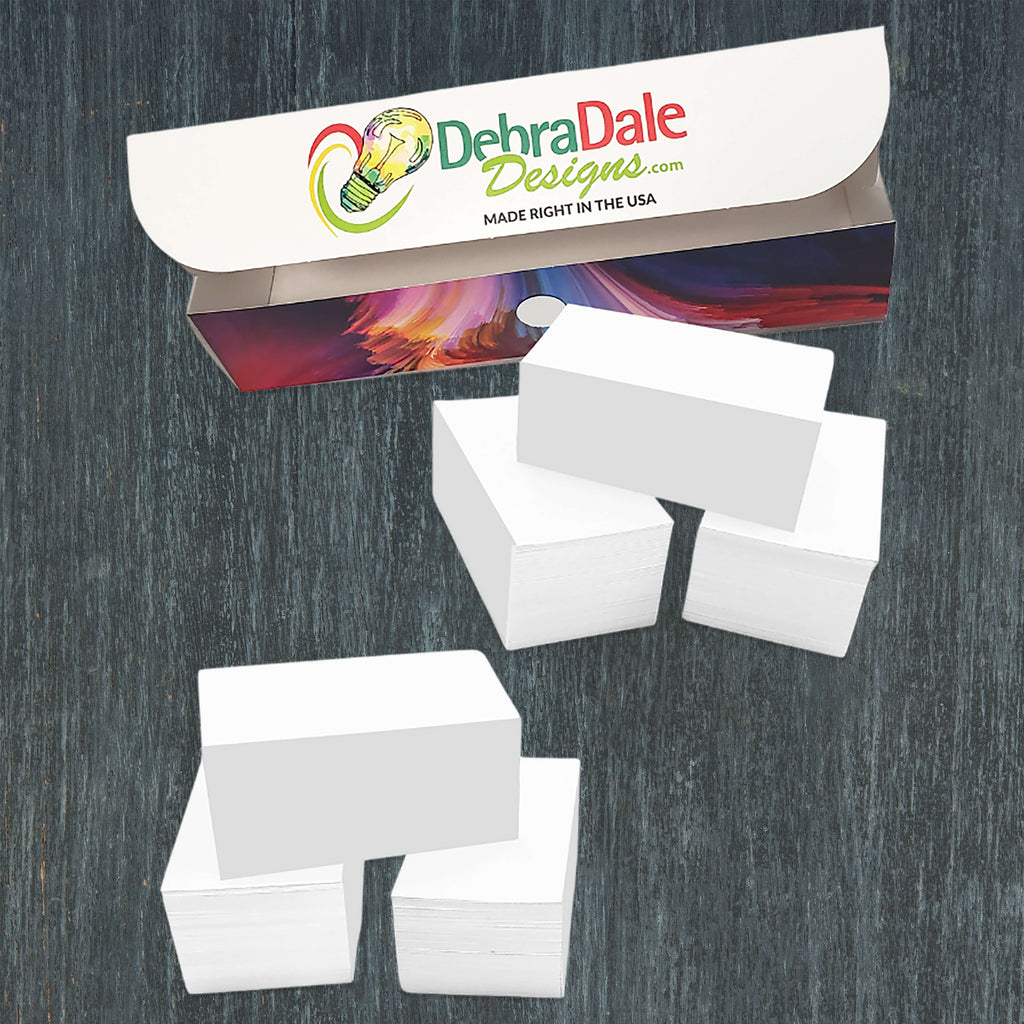 2” x 3.5” Blank Mini Index Cards – 1,000 Count – White – 199 gsm Standard Cardstock