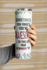 'Be You, Be Awesome' 20 oz Stainless Steel Tumbler with Inspiring BOHO Rainbow Design"