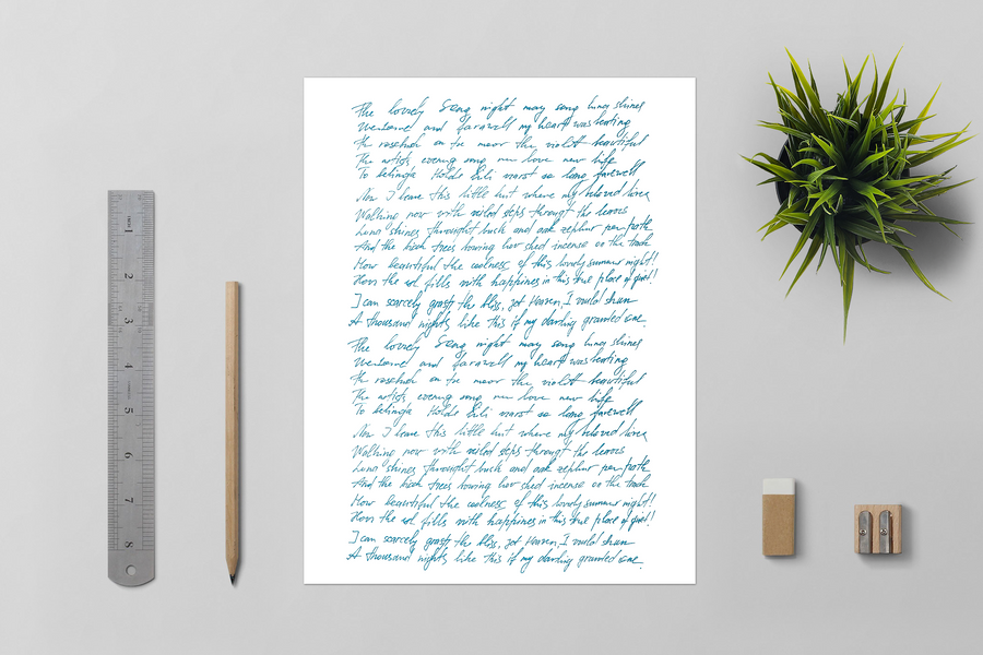 lifestyle photo of Debra Dale Designs white 8.5 x 11 blank notepads