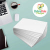 5” x 7” Blank Notepads – 13 Pack – White – 50 Sheets Each – 20# Bond – Chipboard Back