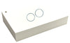 5” x 8” Blank Index Cards – 100 Count – White – Hole-Punched with Rings – 326 gsm – Premium Plus – Made in USA